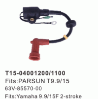 2 STROKE - IGNITION COIL - PARSUN T9.9/15 - 63V-85570-00 YAMAHA 9.9/15F -T15-04001100 - Parsun